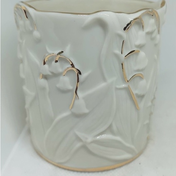 Lennox fine china ivory colour votive tea light with gold accents. New. - Picture 5 of 9